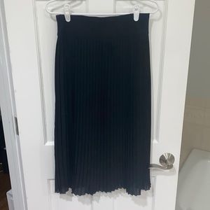 EUC Jcrew midi pleated skirt